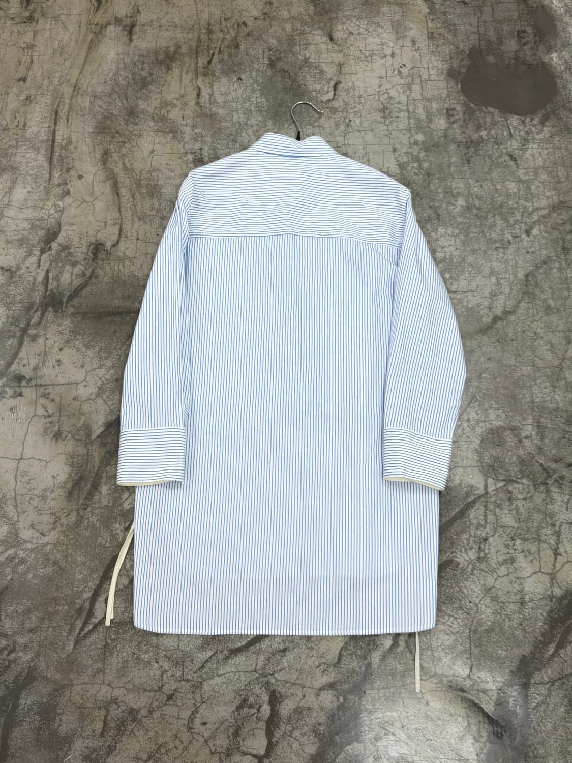 르베이지 스트라이프 레이어드 셔츠 상품이미지4