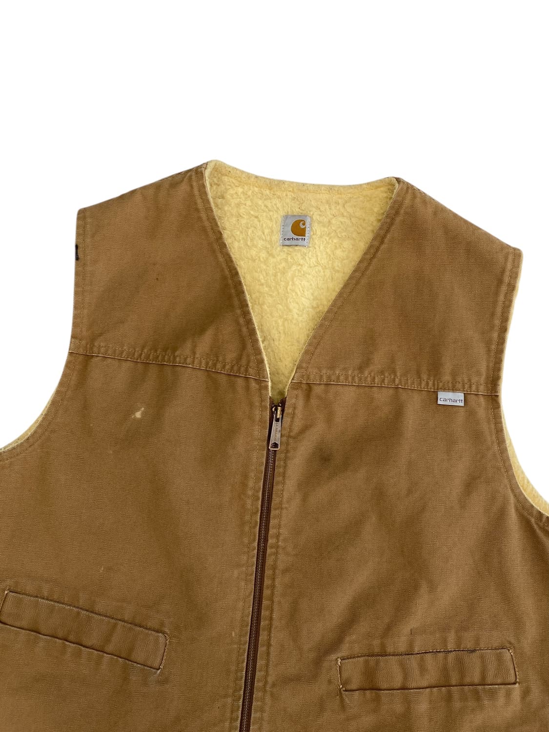 80‘s 칼하트 덕 캔버스 쉐르파 베스트  상품이미지3