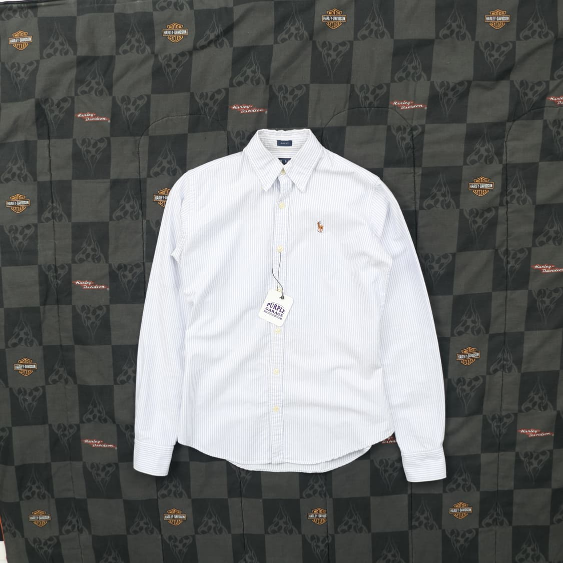 폴로 스트라이프 셔츠 여자 M B69 상품이미지1