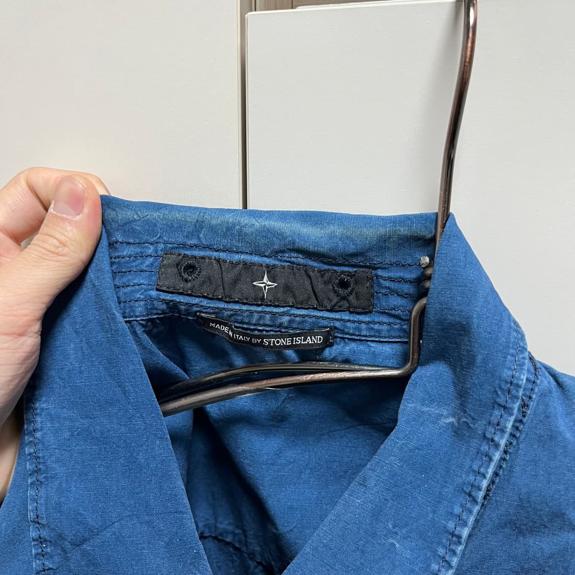 00s 스톤아일랜드 데님 가먼트다잉 워크셔츠 상품이미지9