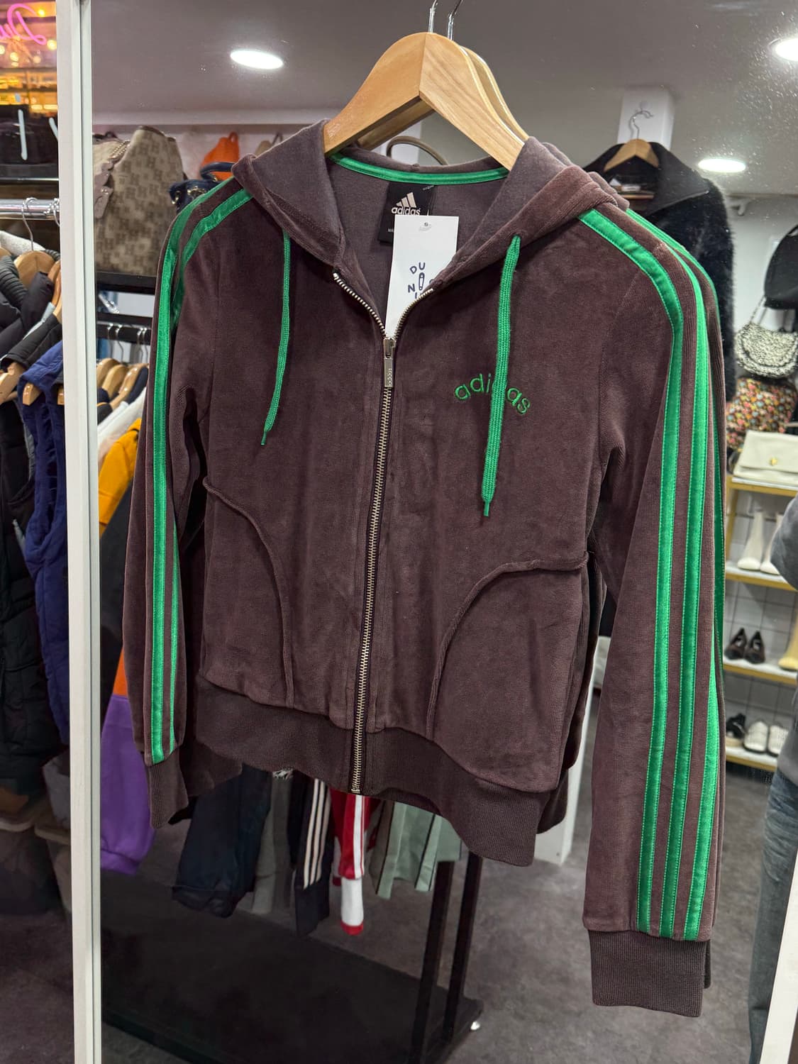 아디다스 벨벳 후드집업 상품이미지2