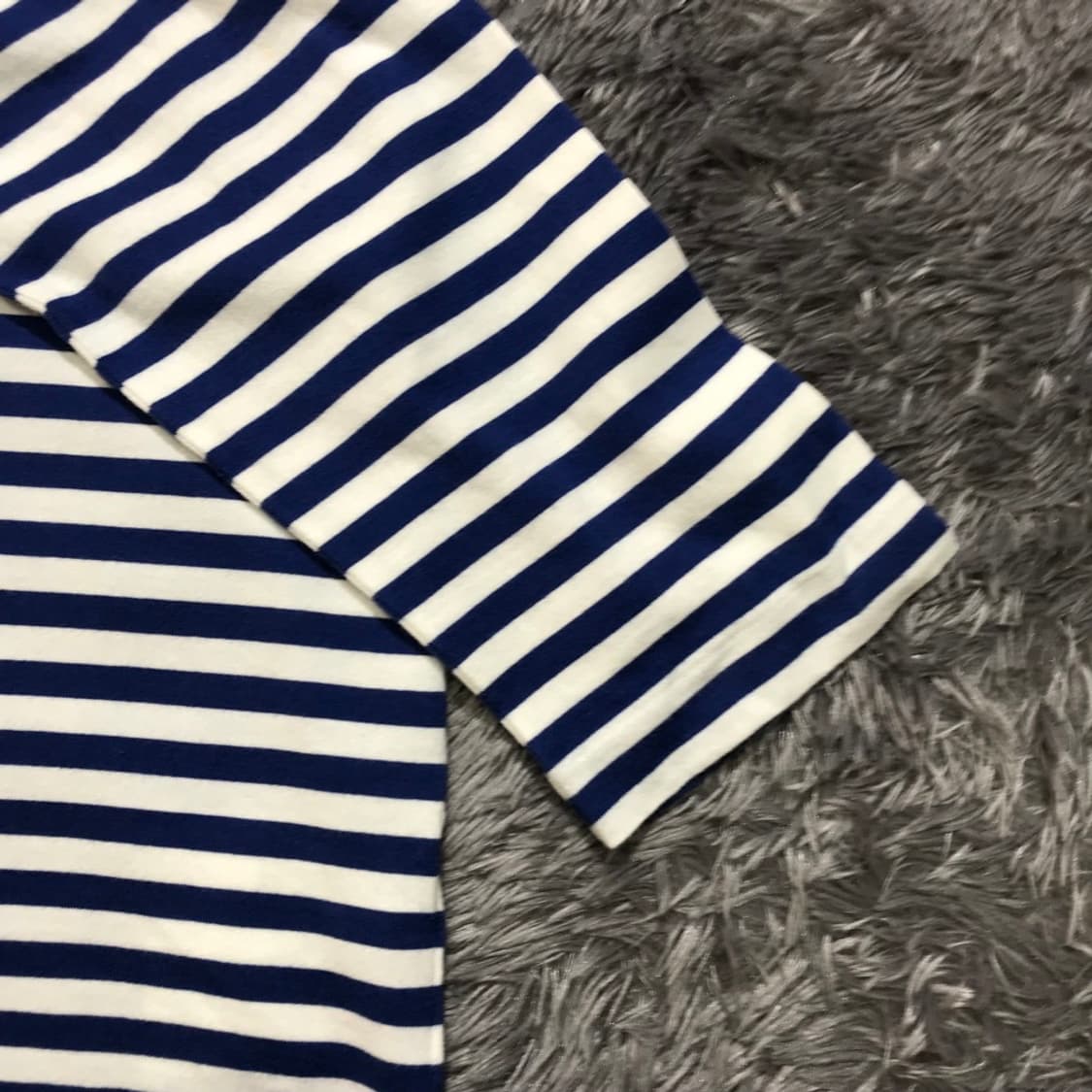 [[L] 꼼데가르송 레드하트 스트라이프 긴팔티셔츠@231  상품이미지4