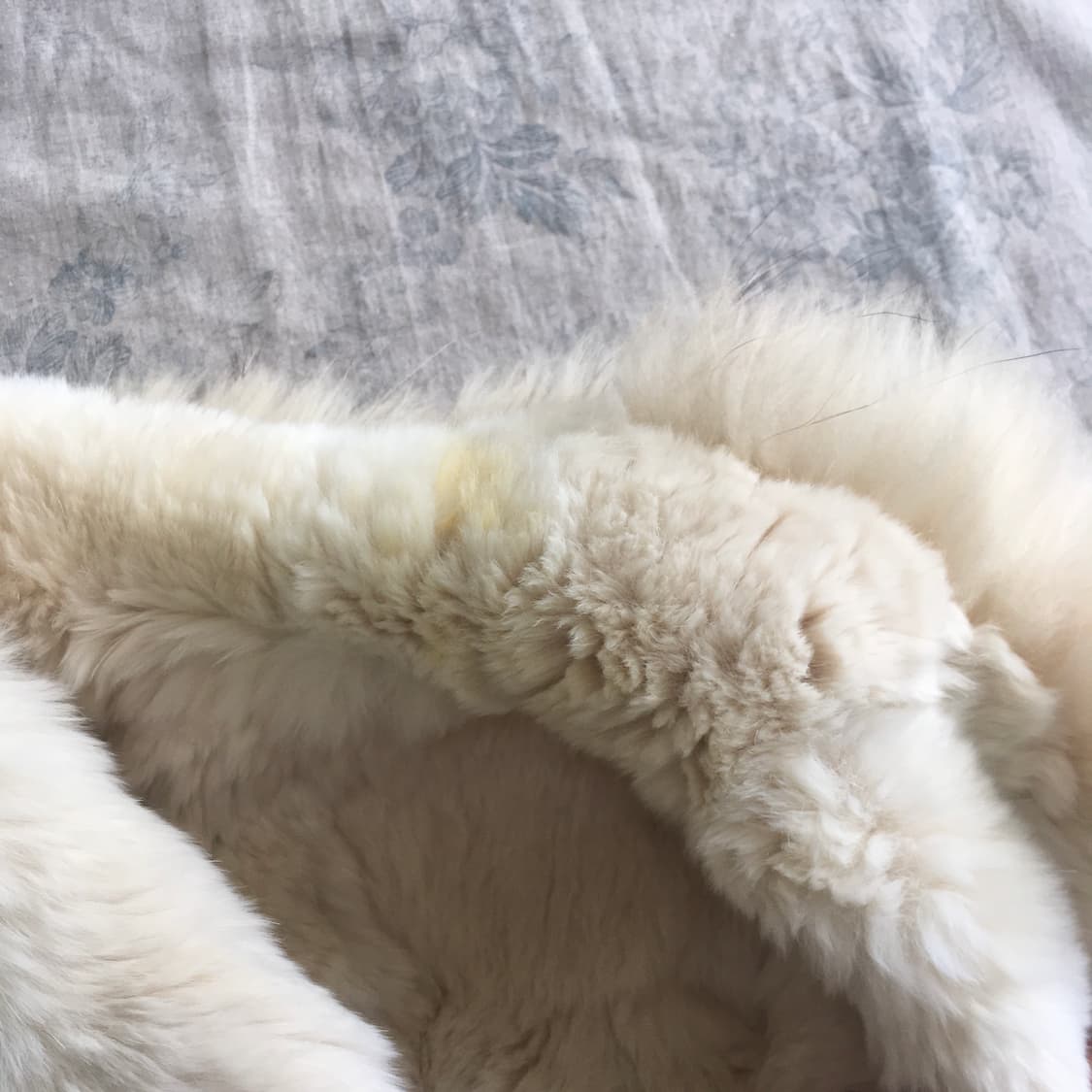 jpn vintage light grey shirring fur jk 상품이미지7