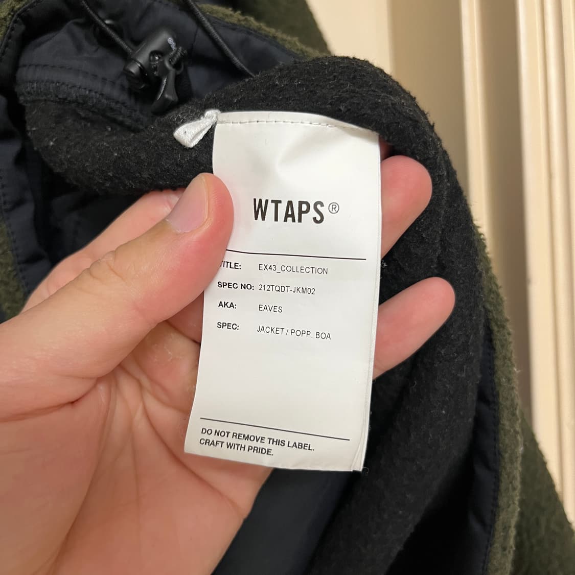 [2] 더블탭스 플리스 입스 자켓 wtaps 상품이미지7