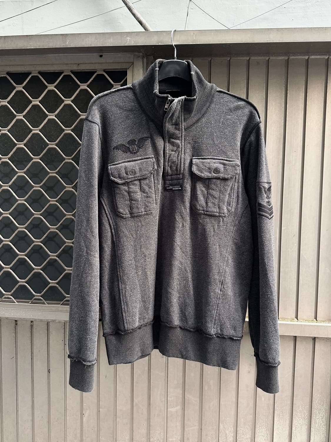 BUCKAROO wing embroidery fur zip up 상품이미지1
