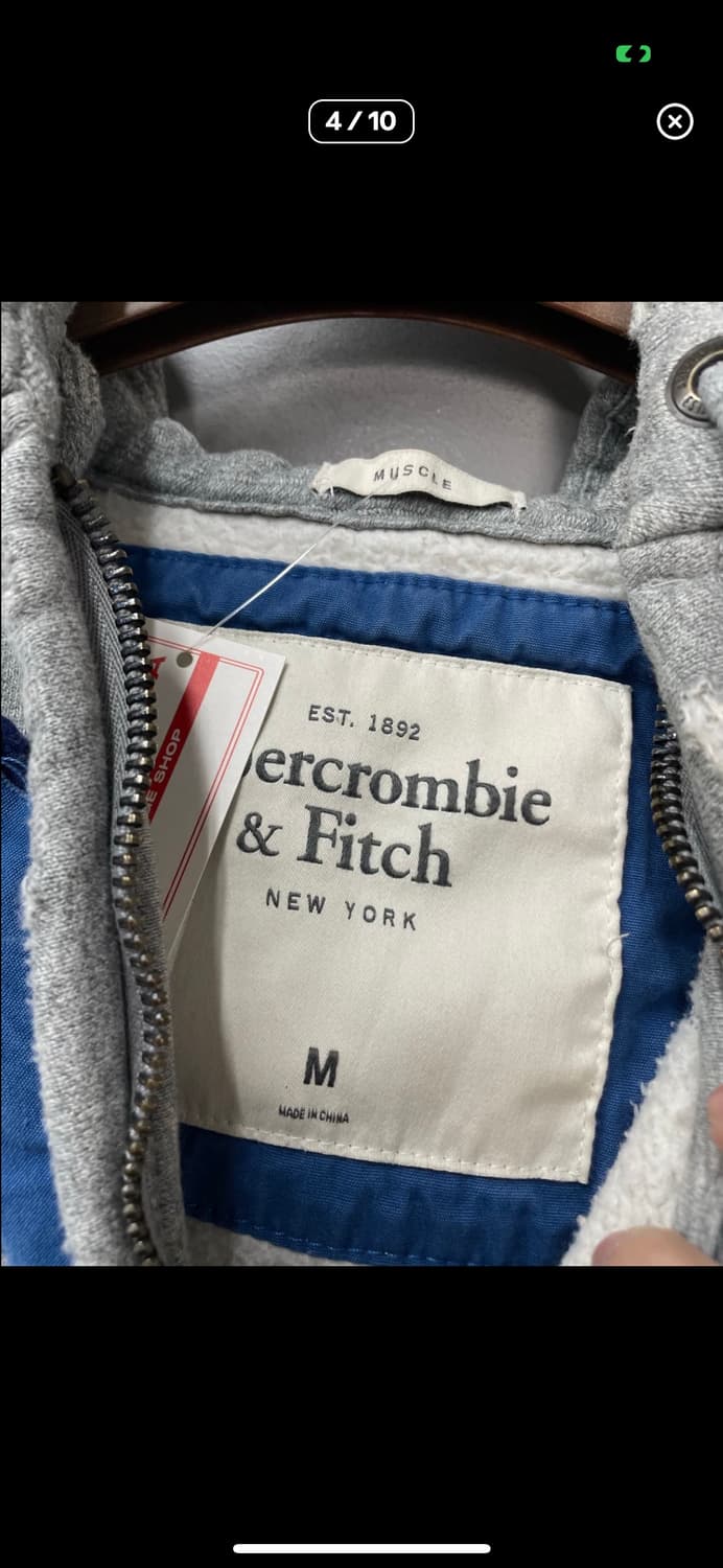 아베크롬비 그레이 92패치 후드집업 A3311 상품이미지4