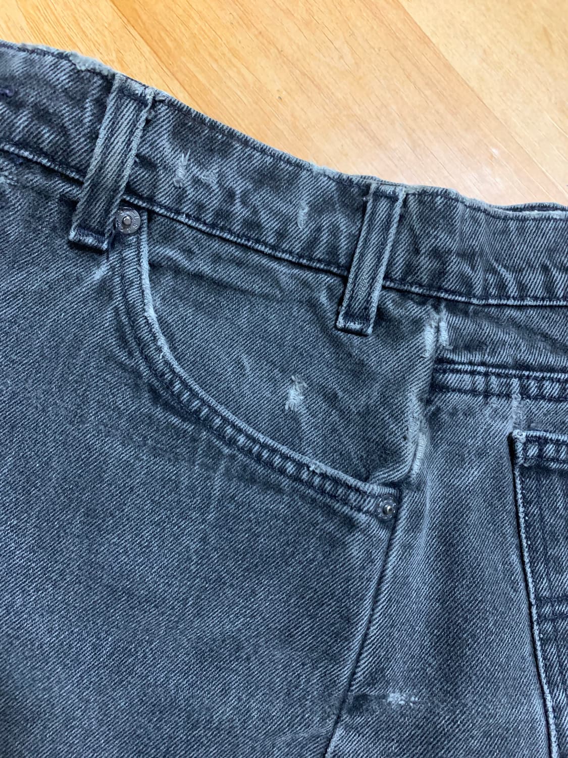 LEVIS 리바이스 커스터마이징(550-95년 메이드)데님 스커트 상품이미지3