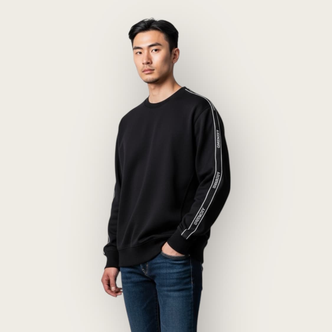 L/ 지방시 사이드로고 라인 맨투맨 상품이미지1