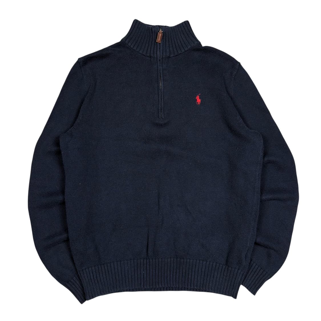 폴로 랄프로렌 네이비컬러 니트 반집업 상품이미지1
