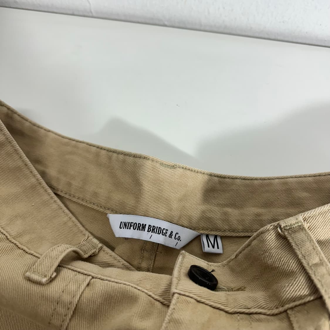 M 유니폼브릿지 베이지 레귤러핏 코튼 퍼티그팬츠 상품이미지2