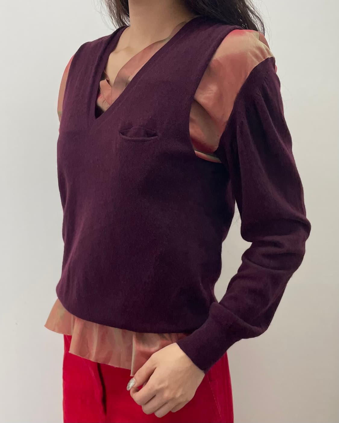 sacai 레이어드 니트 상품이미지1