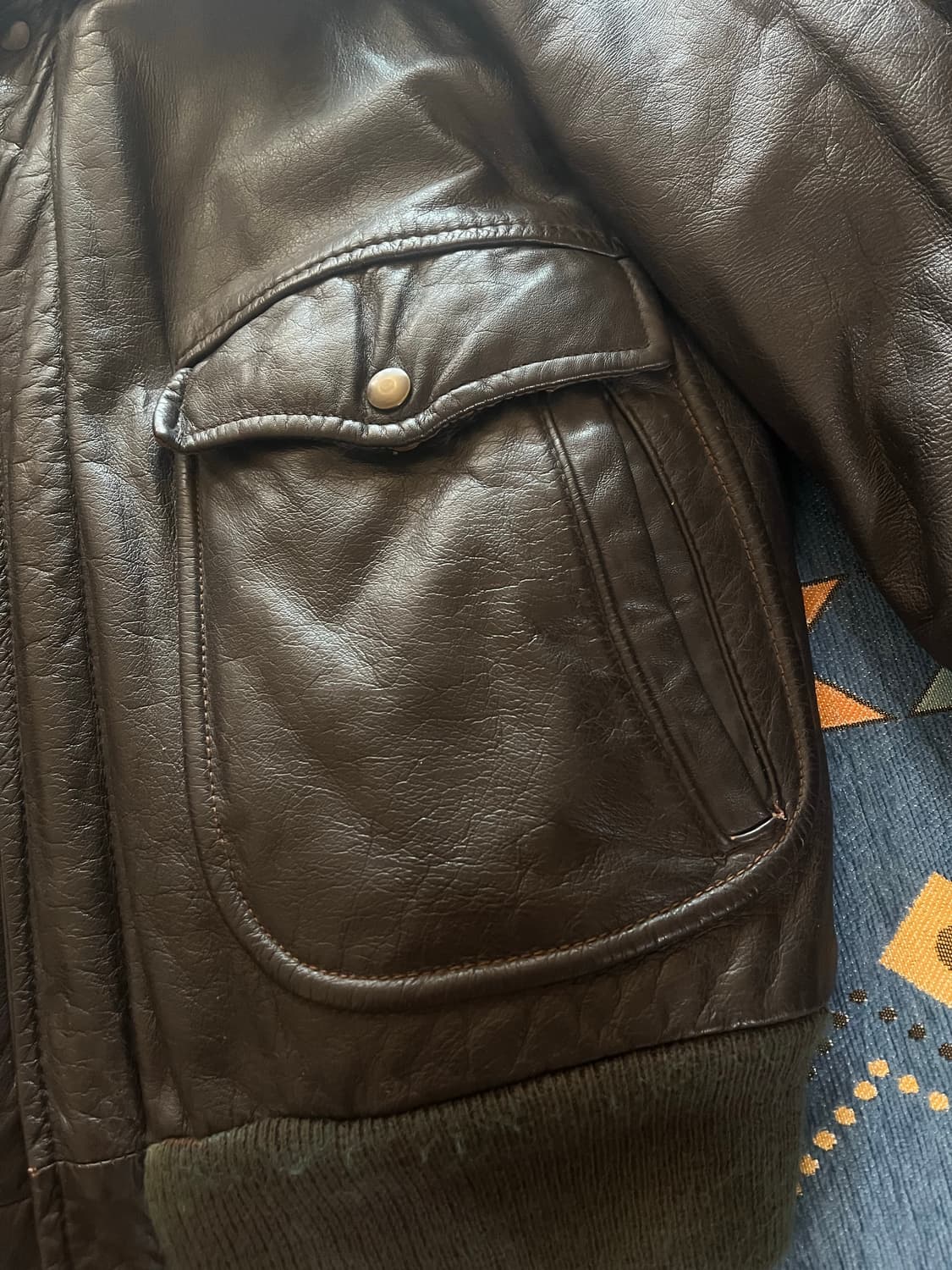70s Usa 빈티지 Jc Penny G-1 Leather Jacket 상품이미지2