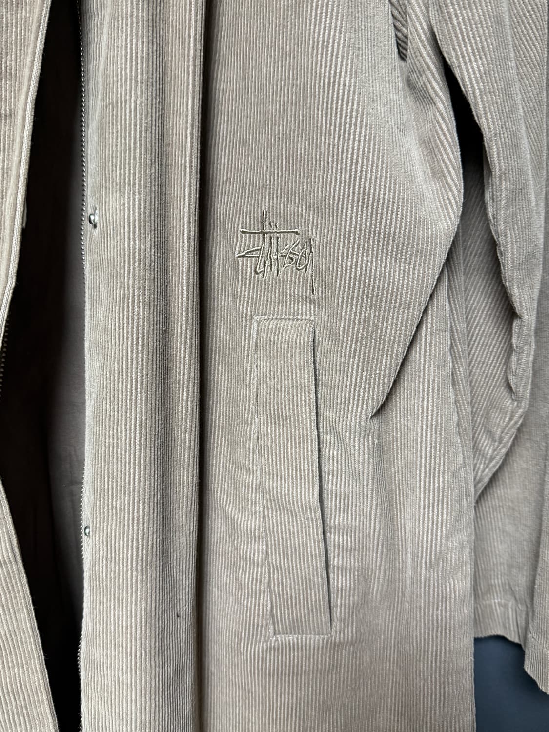 스투시 롱 코듀로이 코트 S 상품이미지6