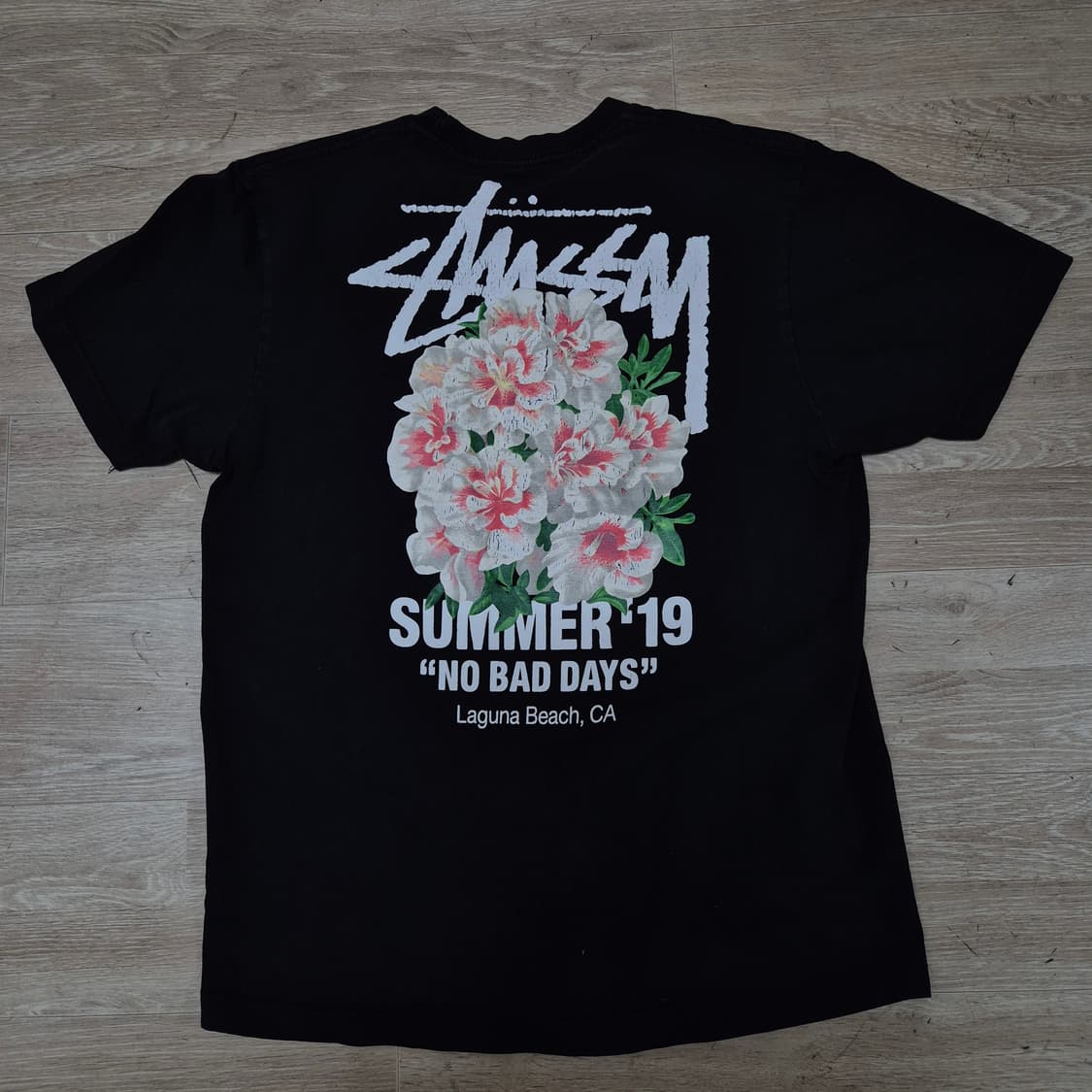 스투시 카네이션 빅로고 반팔티셔츠 L(100) 상품이미지5