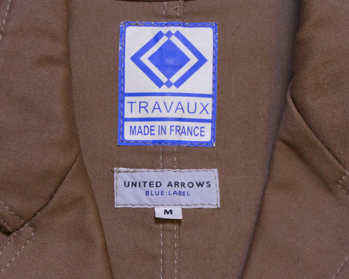 [M] 유나이티드 애로우즈 X 트라보 프렌치 워크 자켓 브라운 컬러 상품이미지6