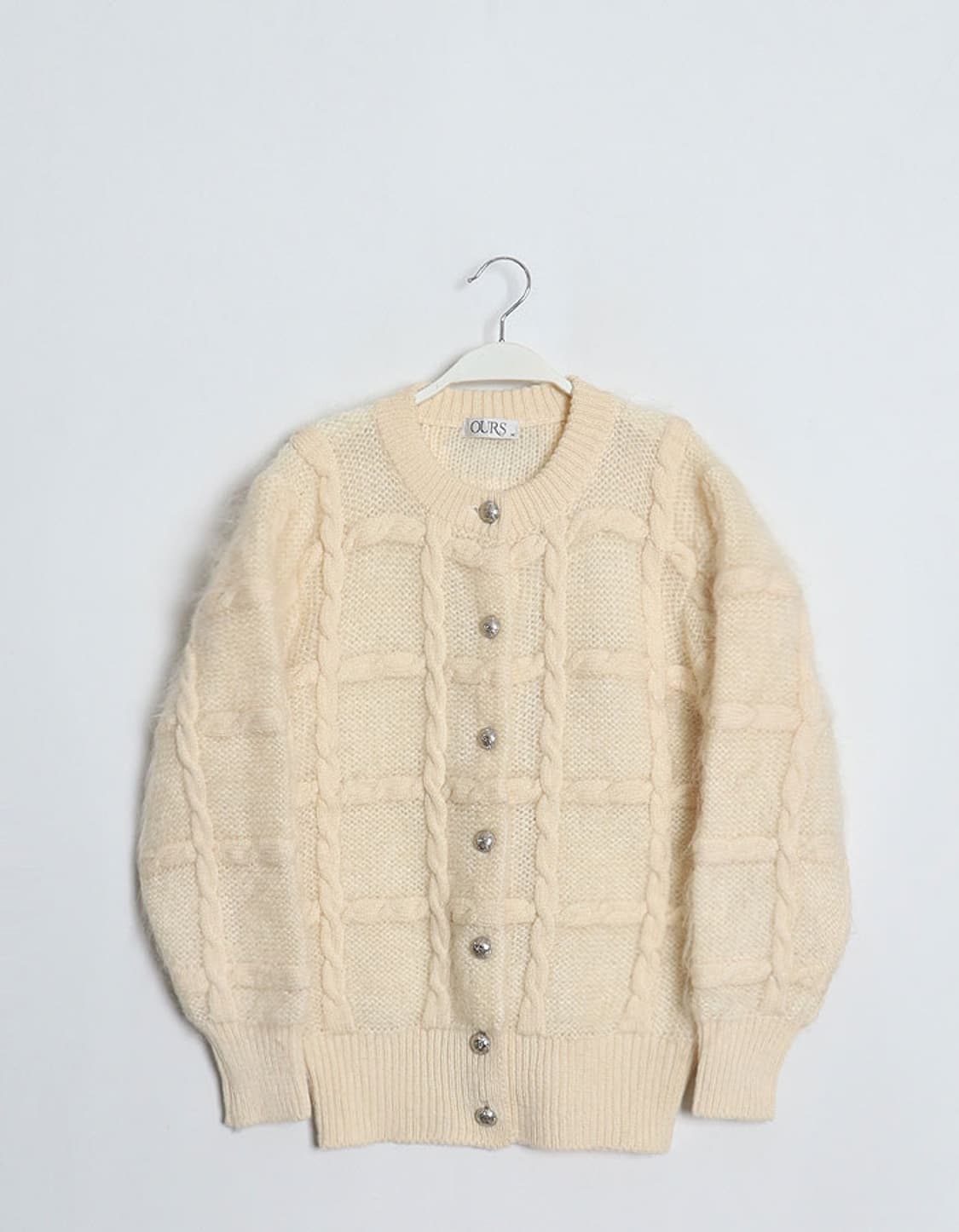 OURS Cable Wool Cardigan 상품이미지1