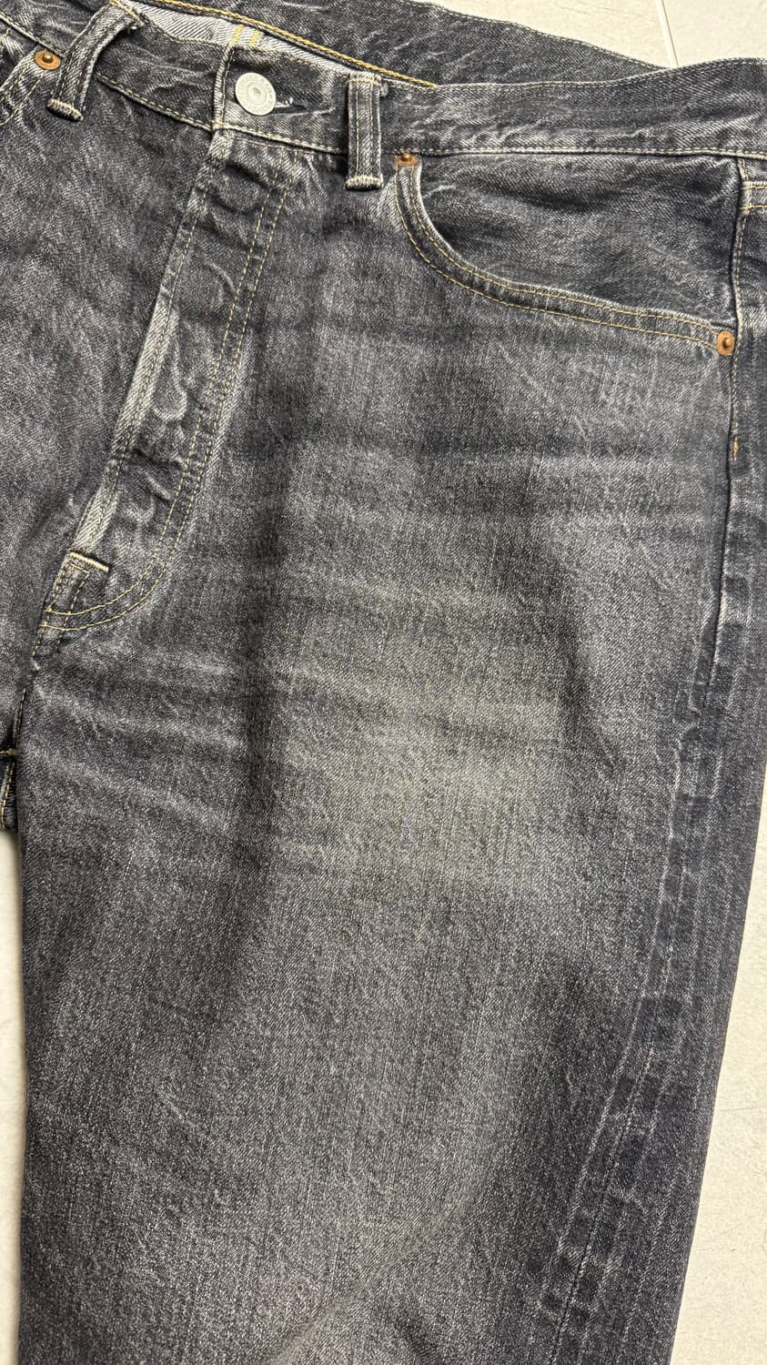 웨어하우스 / 1101 / 블랙워시드 31기장 상품이미지2