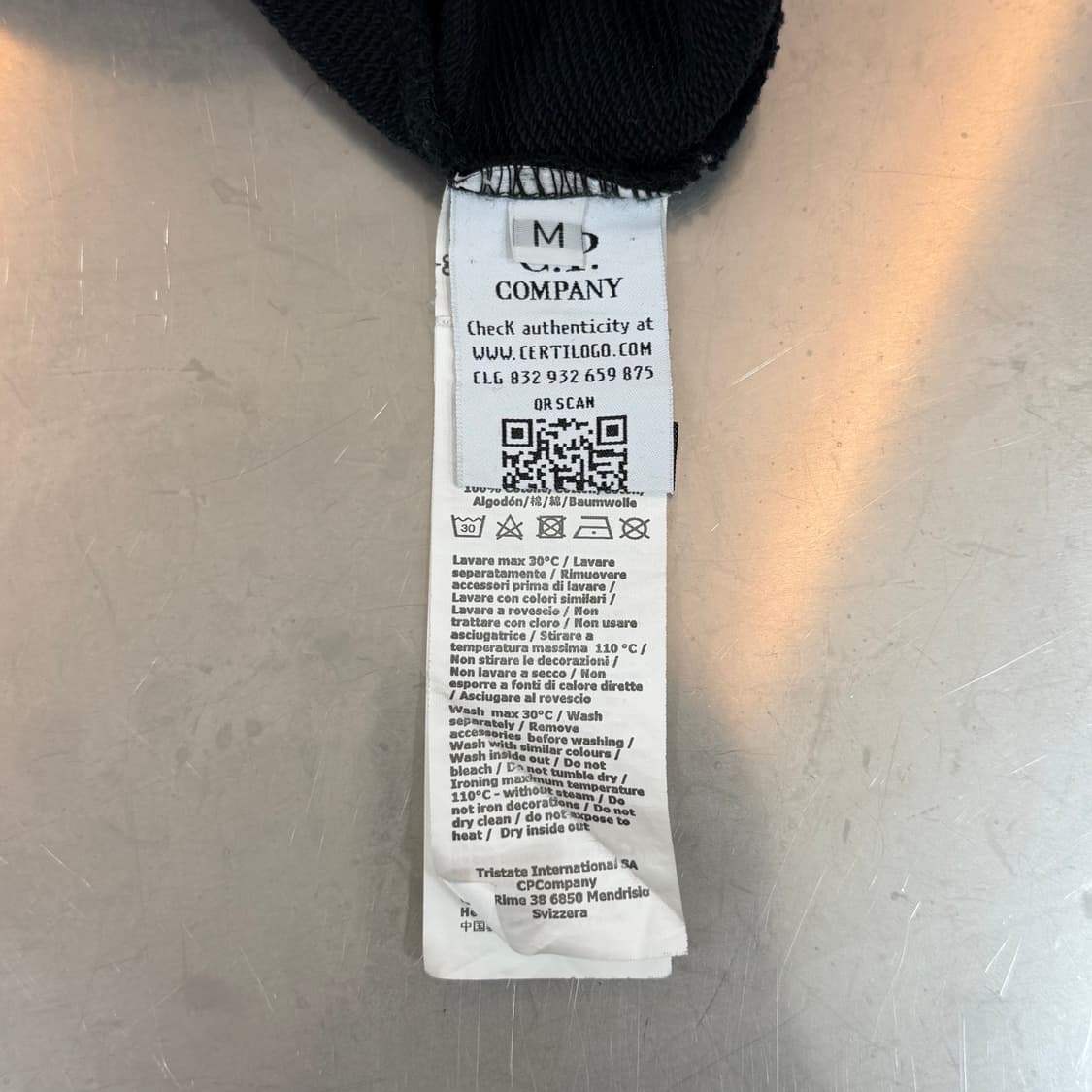 [리오브전포점] CP컴퍼니 블랙 고글 후드집업M 상품이미지5