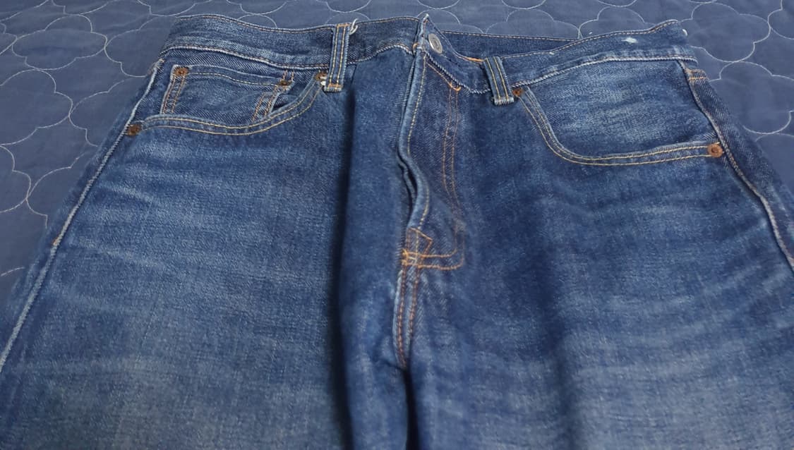 리바이스 501 1993 프리미엄 스트레이트 워싱 셀비지 데님진(32) 상품이미지3