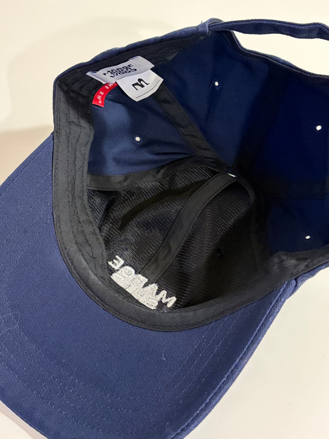 마지셔우드 로고 볼캡 네이비  상품이미지2