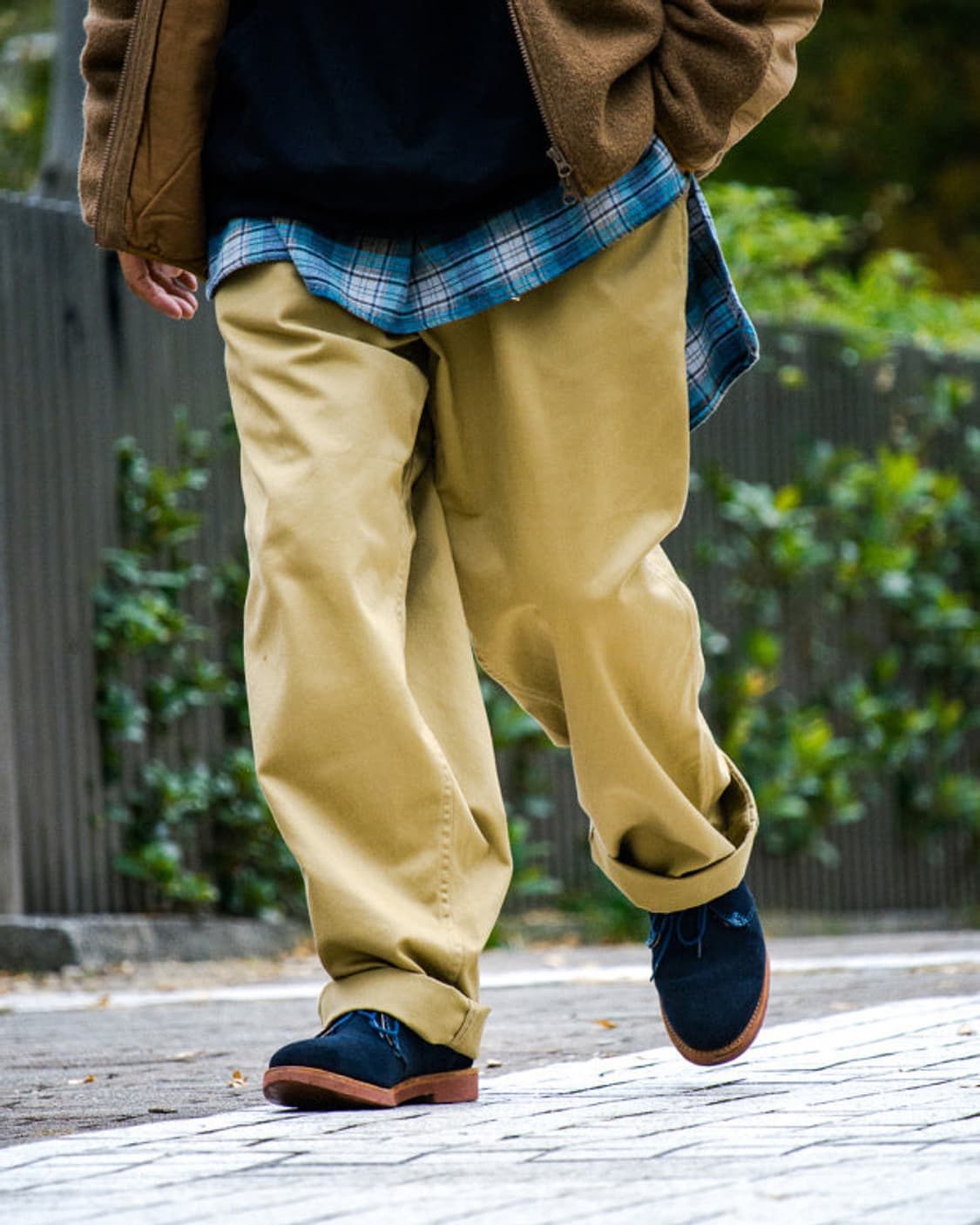 나나미카 와이드 치노 카키 30 상품이미지1