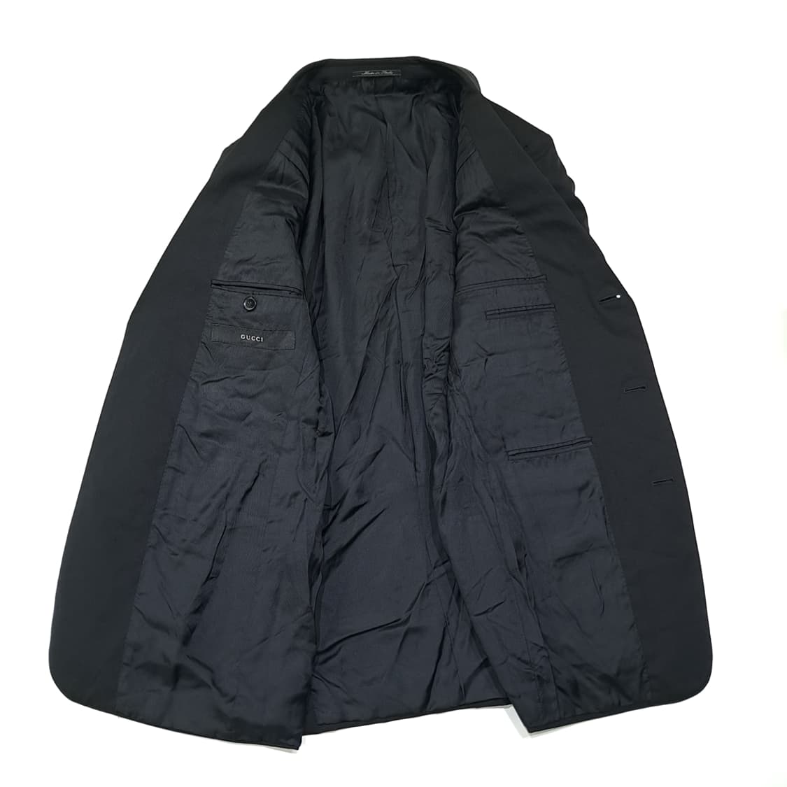 CL084 L 구찌 3-버튼 버진 울 티켓 포켓 싱글 블레이저 상품이미지8