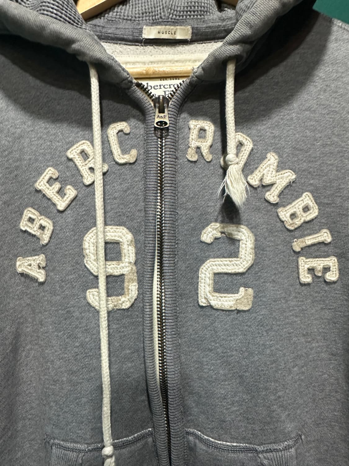 아베크롬비 후드집업 그레이M 상품이미지4