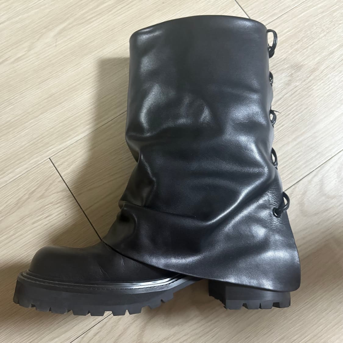 트리밍버드 Folded Lace-up Cowhide Boots 230 상품이미지7