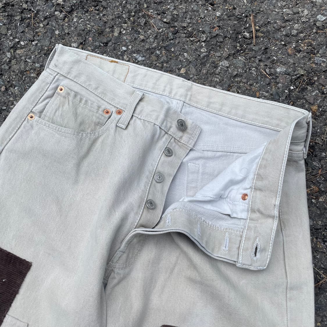 리바이스 501 패치워크 커스텀 팬츠 34/36 상품이미지8