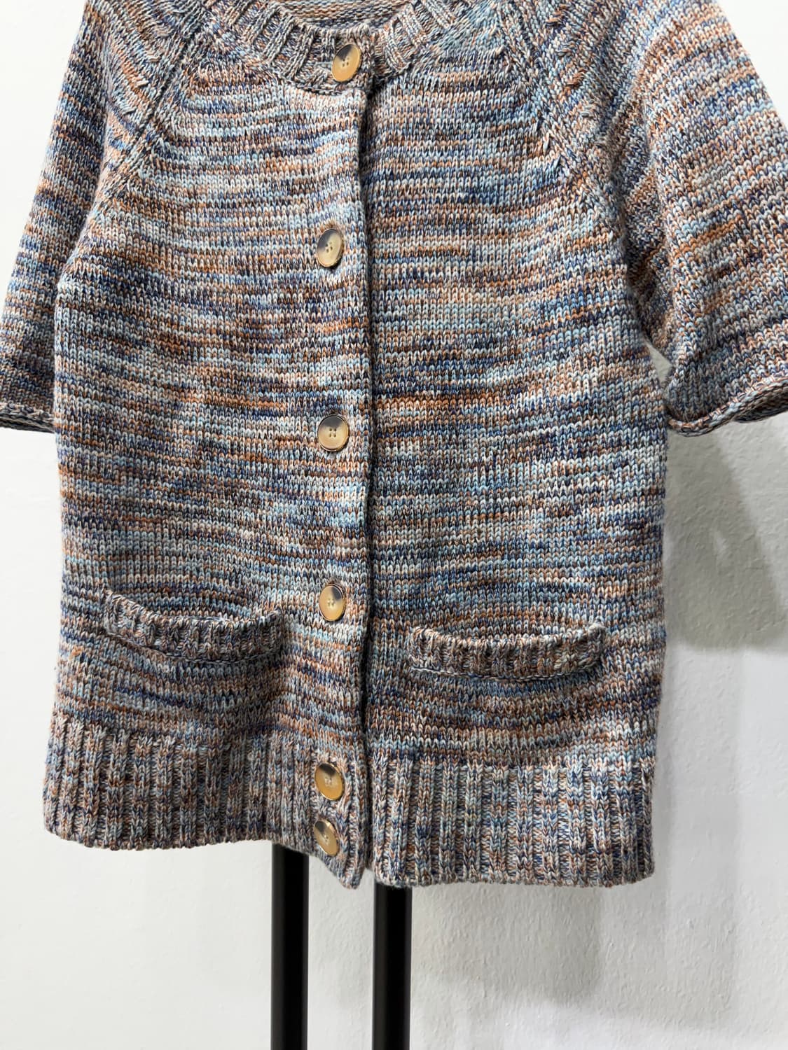 정품) Sandro 산드로 여성 멀티컬러 니트 가디건 1 상품이미지3