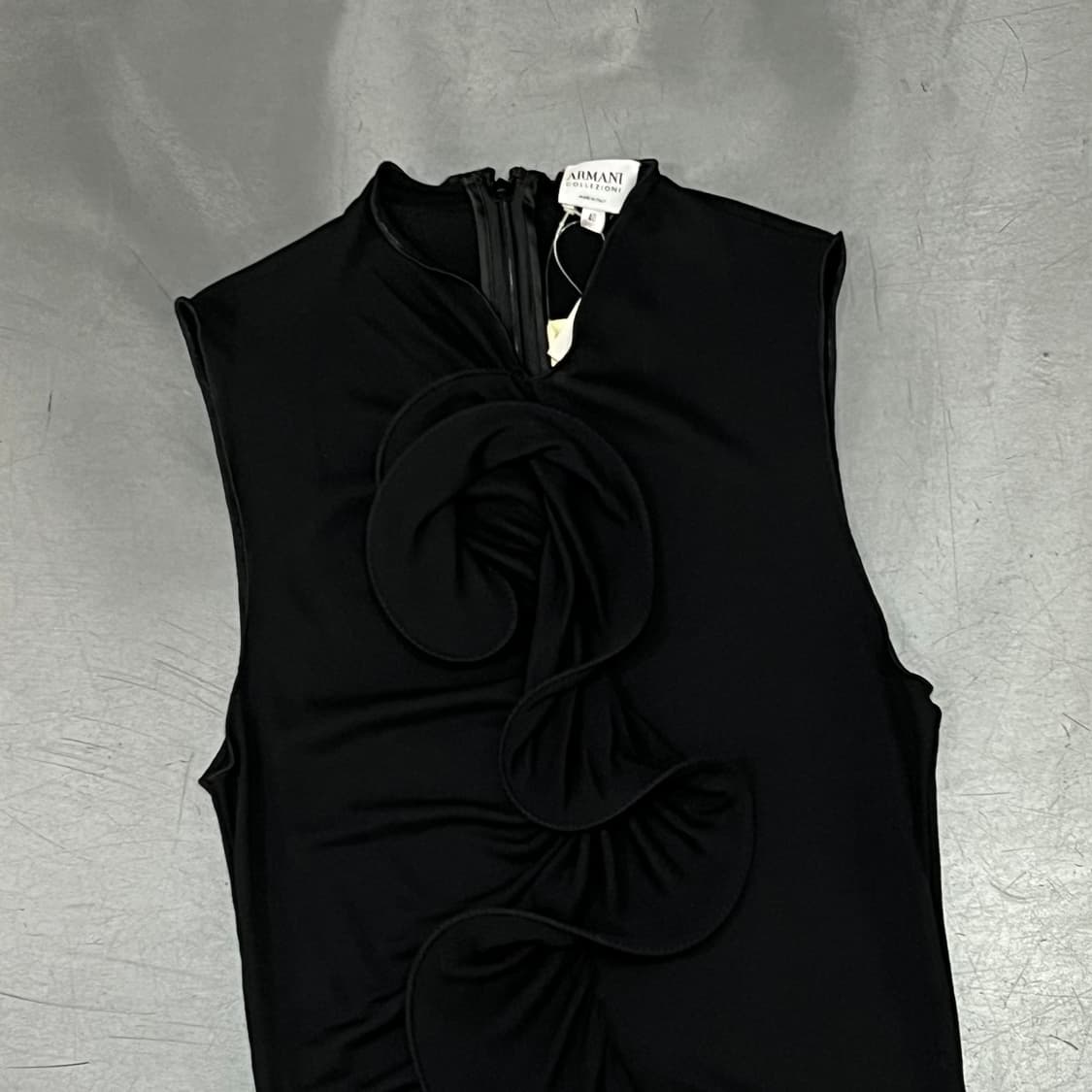 데드스탁 아르마니 꼴레지오니 드레이프 슬리브리스 블라우스 y16016 상품이미지3