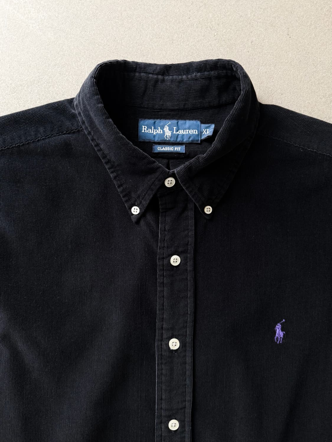 Polo Ralph Lauren Black Corduroy Shirt 상품이미지3