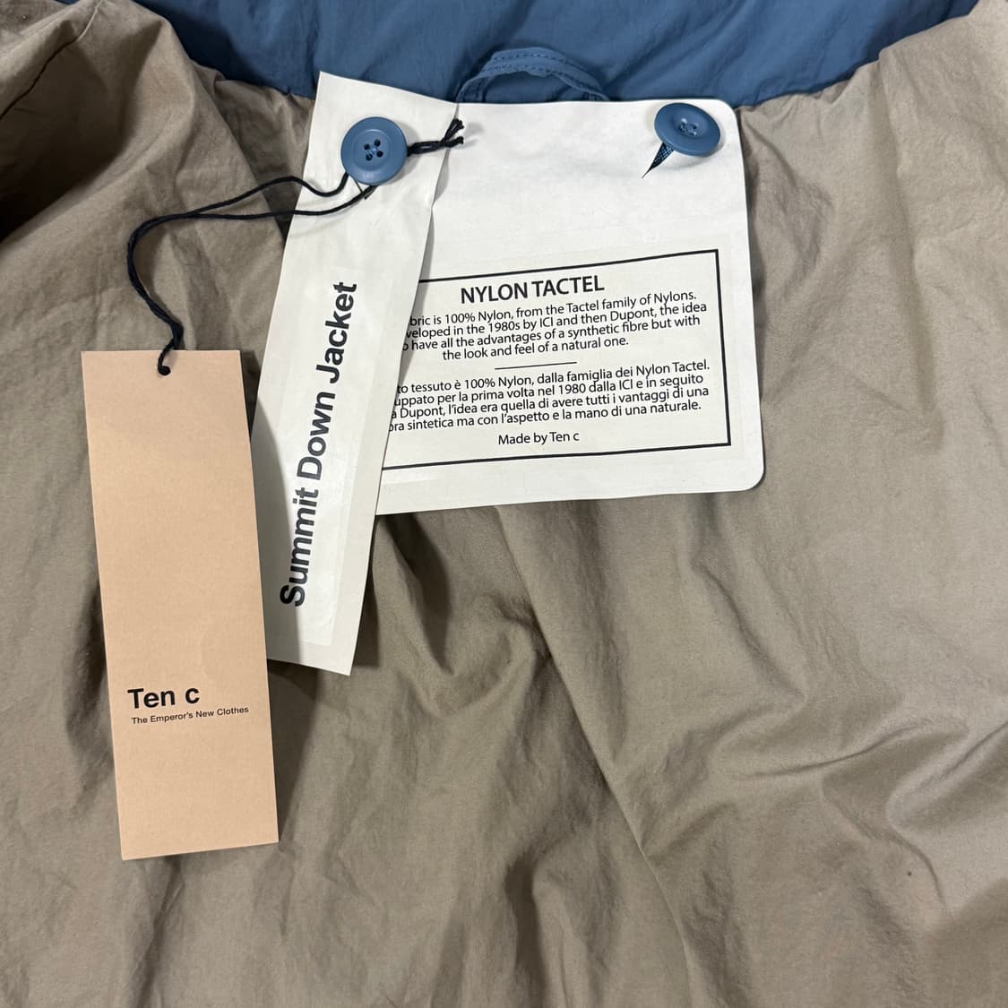 텐씨 써밋 다운 패딩 블루 사이즈50 상품이미지5