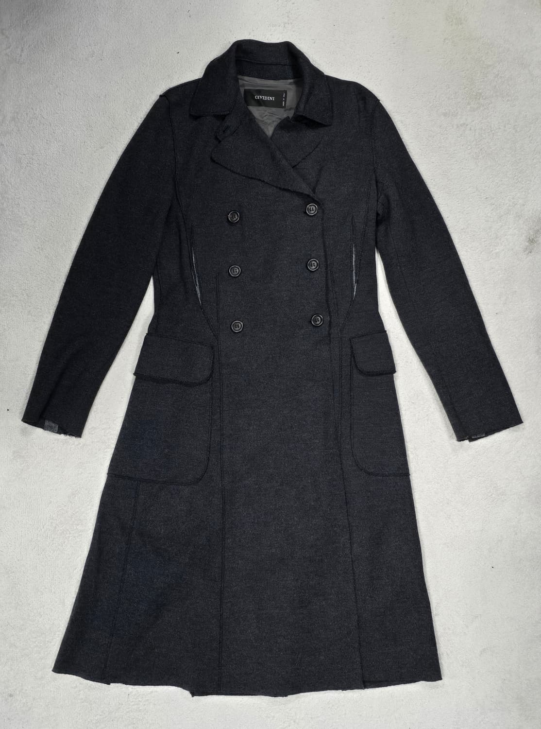 Cividini 치비디니 여성 그레이 울 코트 40사이즈 상품이미지1