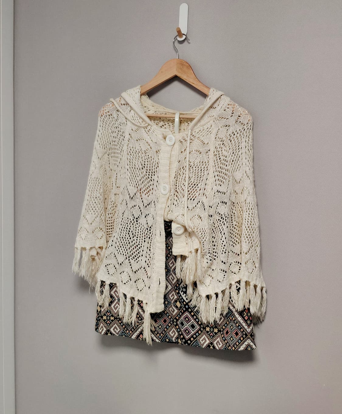 에스닉패턴 자카드 미니스커트 상품이미지4