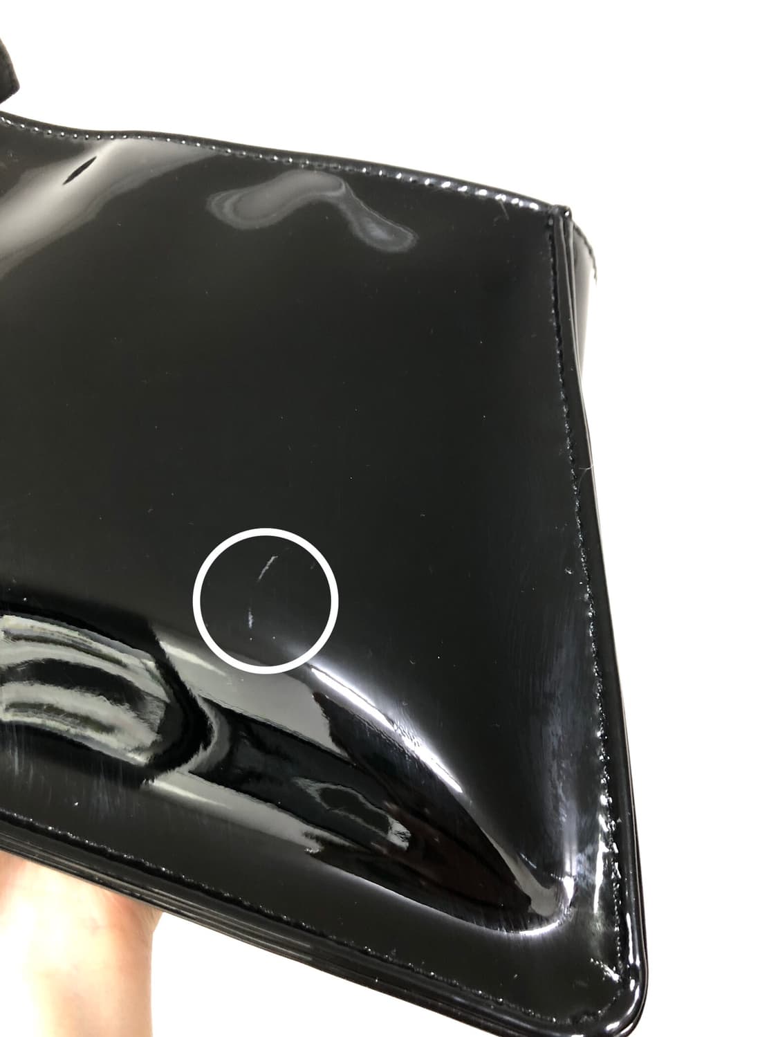 아디다스 오리지널 에나멜 글로시 미니 숄더 토트백 _ 블랙 상품이미지4