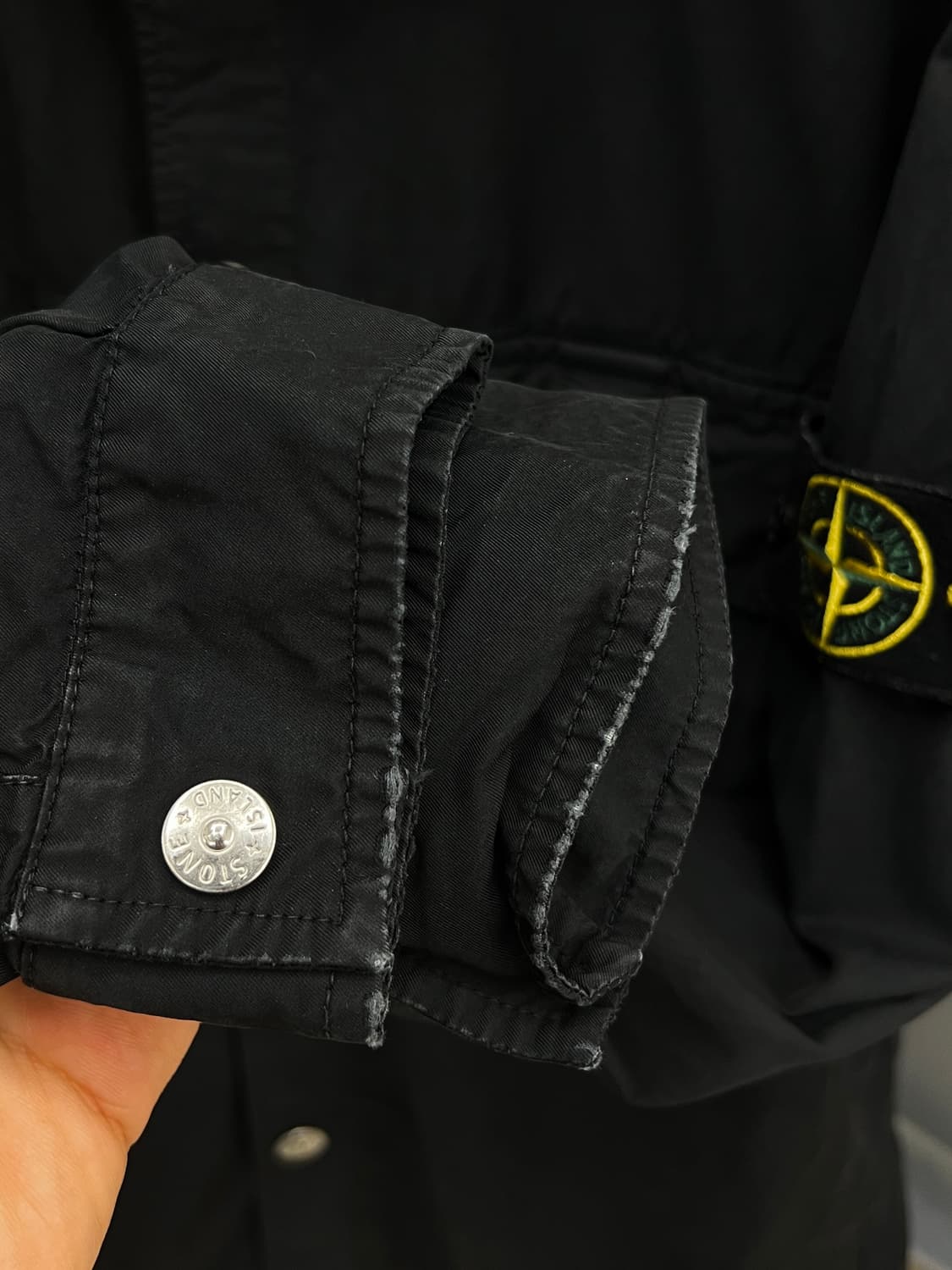 스톤아일랜드 23SS 와펜 가먼트다잉 트윌 TC 오버셔츠 상품이미지8