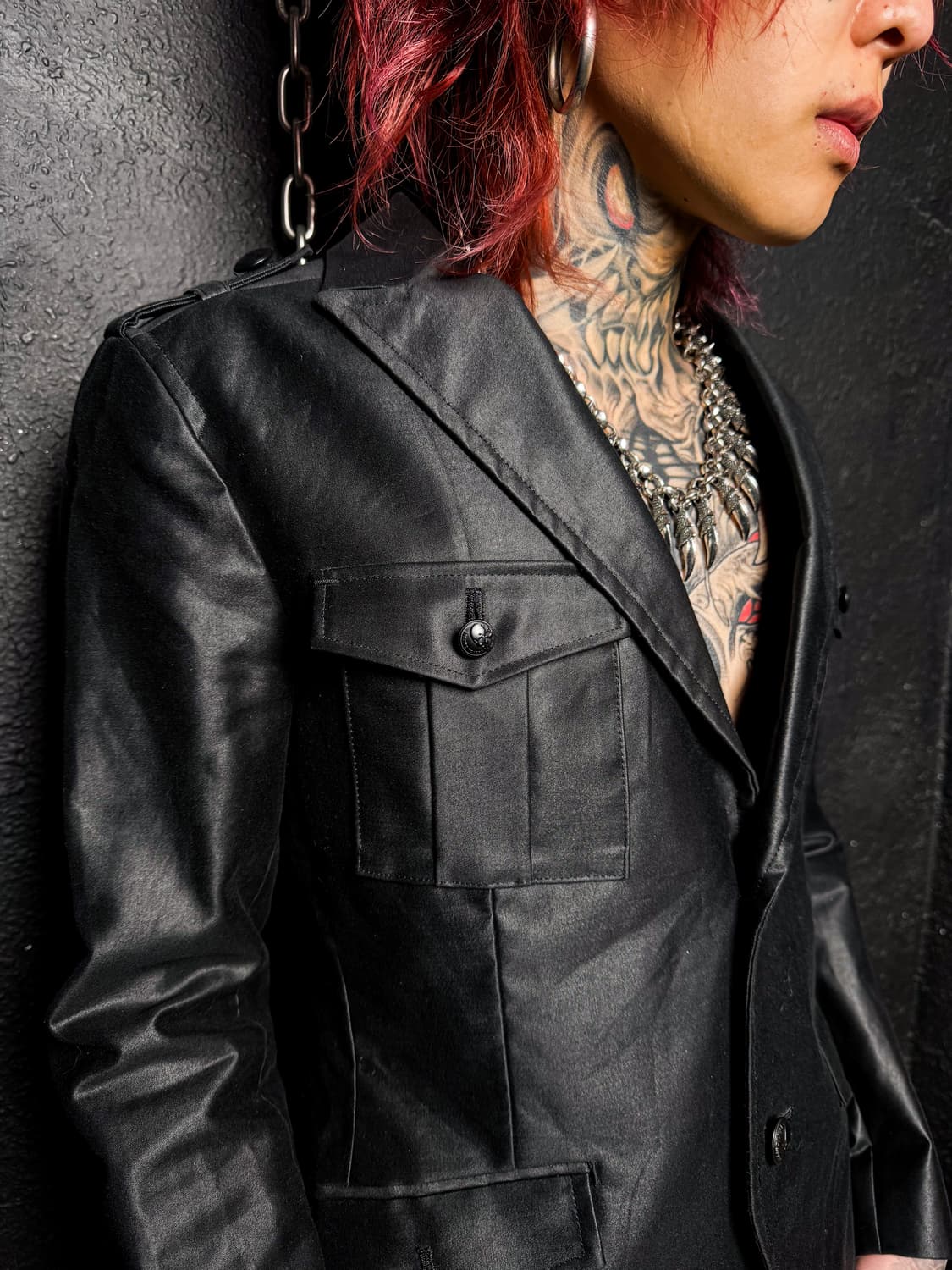 CUSTOM CULTURE – Black Coated Blazer 상품이미지2