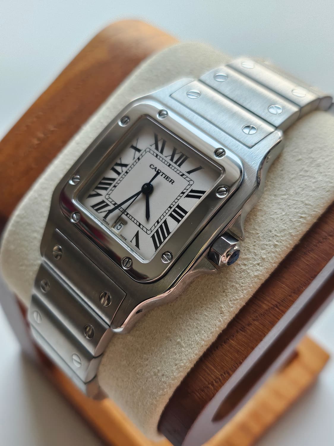 까르띠에 산토스 갈베 라지 스틸 쿼츠 상품이미지2