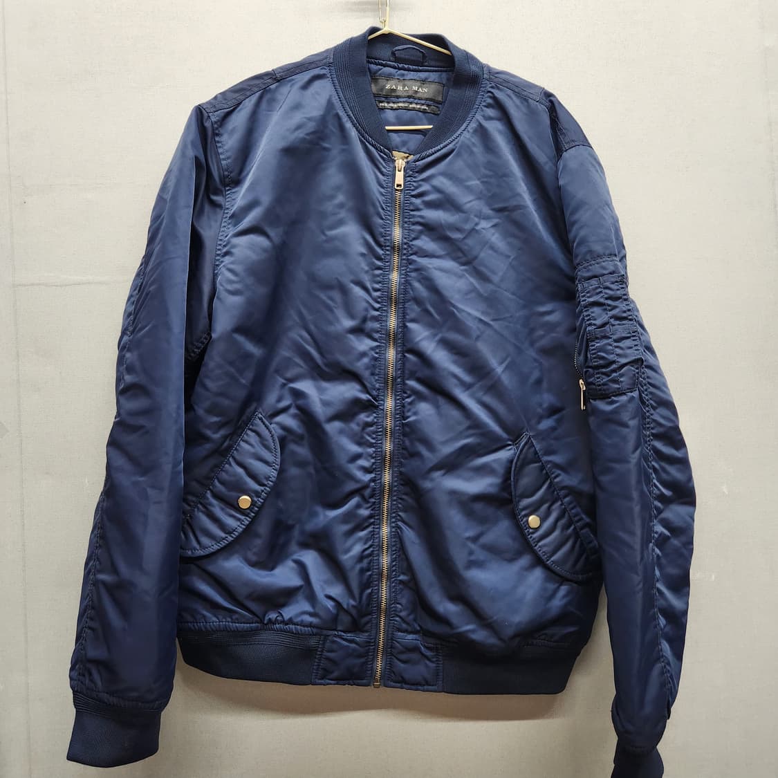 자라 ZARA 레터링 퀄팅 항공점퍼 XL(XL) 상품이미지2