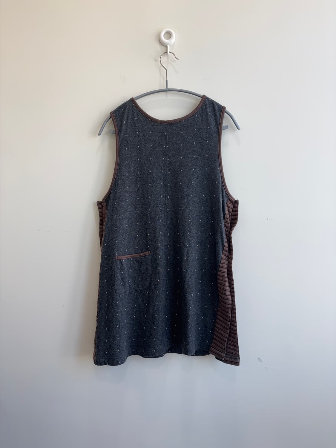 재팬 빈티지 땡땡이 유니크 레이어드 에이프런 상품이미지4