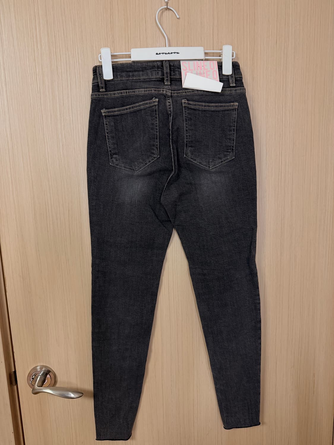 택O,M사이즈) 히프나틱 골반빈티지흑청 스키니 데님팬츠 상품이미지5