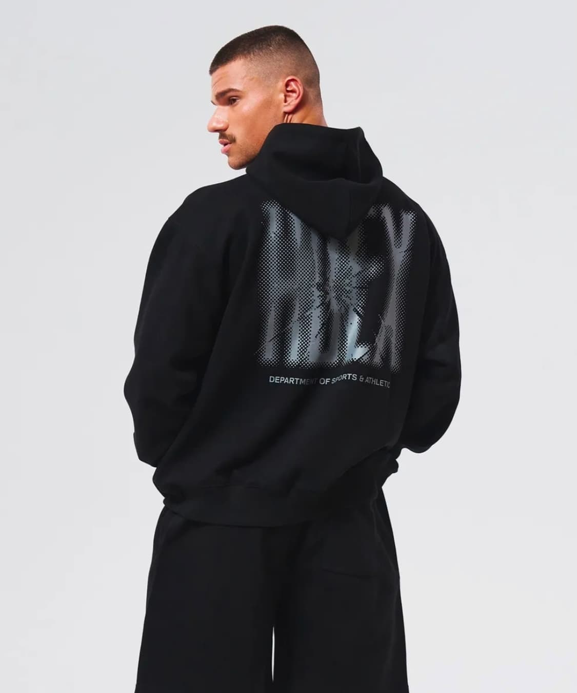 에이치덱스 크랙 프린티드 후드 셋업 상품이미지2