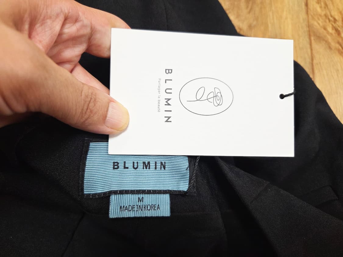 블루민(BLUEMIN) 블랙 반바지 66 새상품 상품이미지5