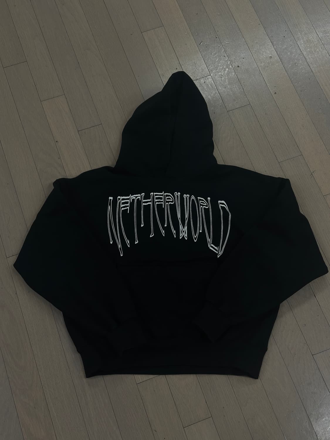 네더월드 블랙 후드티s 상품이미지2