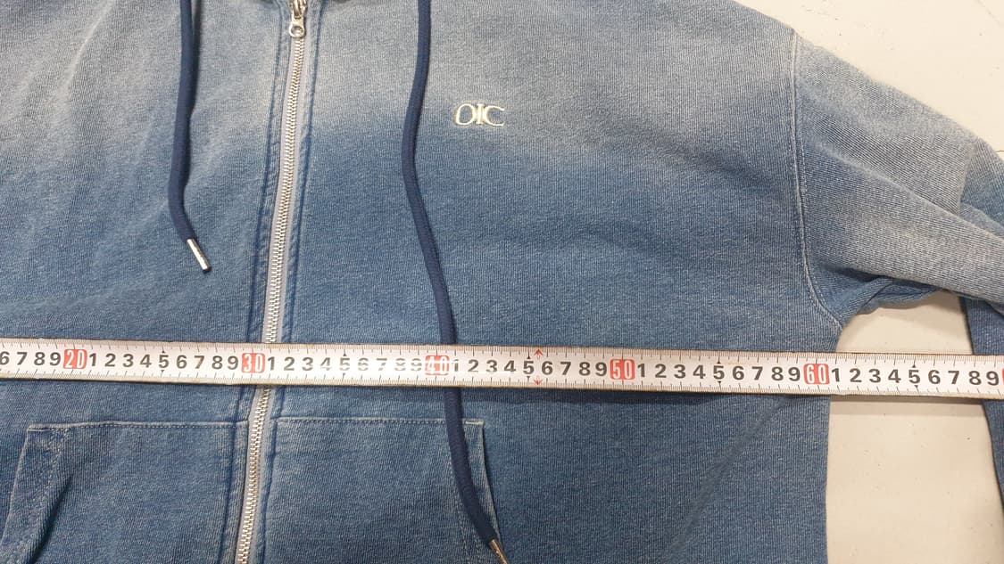 오아이오아이 데님 스웻후드집업 XL 상품이미지5