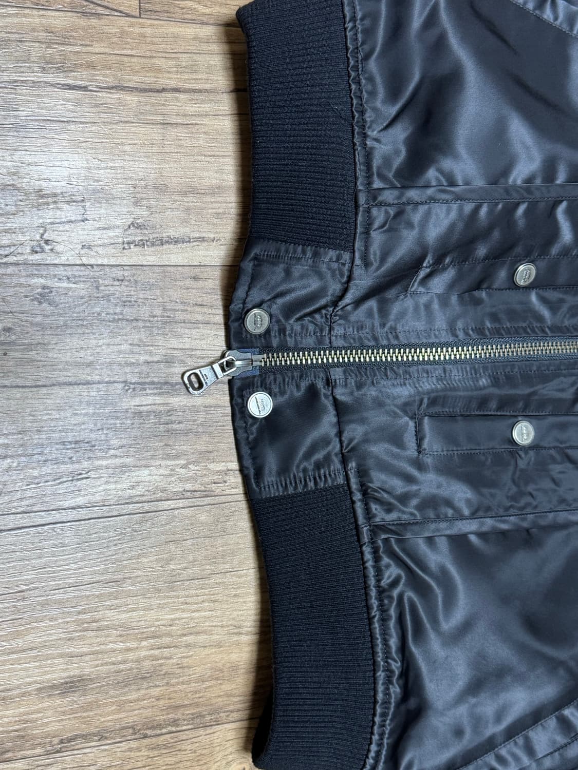 앤더슨벨 메쉬 슬리브 봄버자켓 블랙 L사이즈 상품이미지8