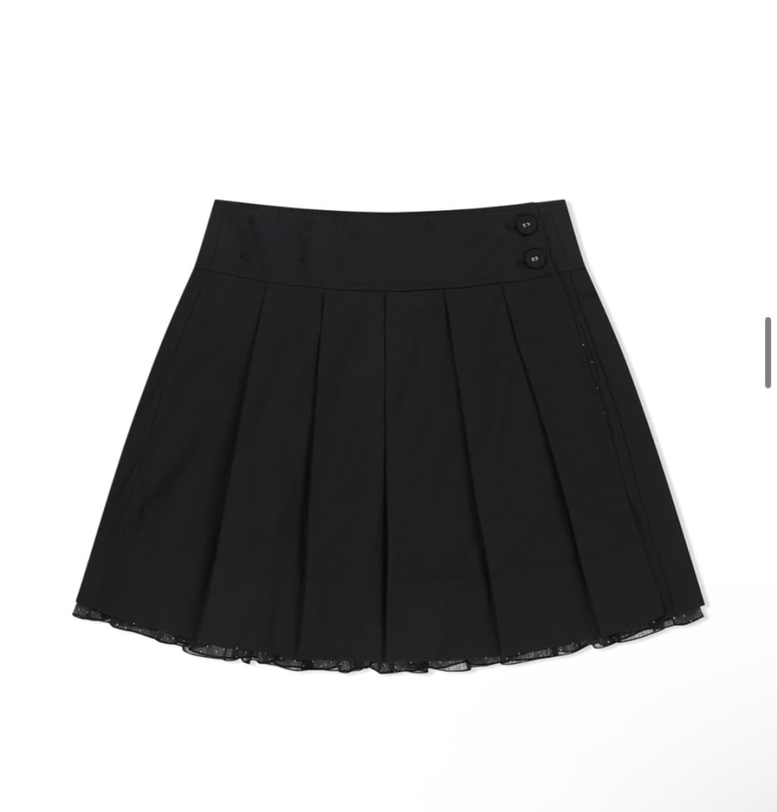 더뮤지엄비지터 리버서블 랩스커트 블랙 상품이미지2