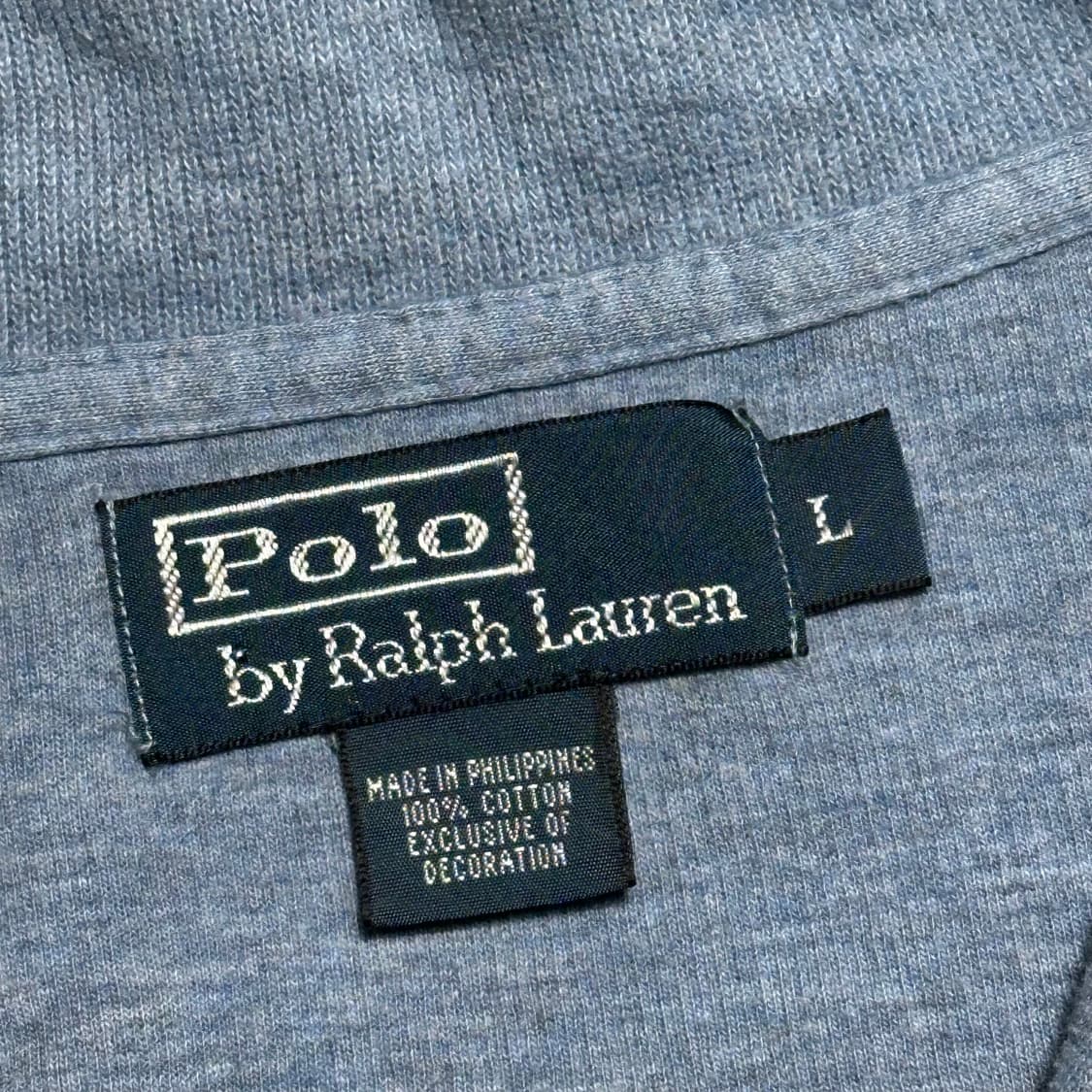 L 폴로랄프로렌 스카이블루 반집업 니트 상품이미지4