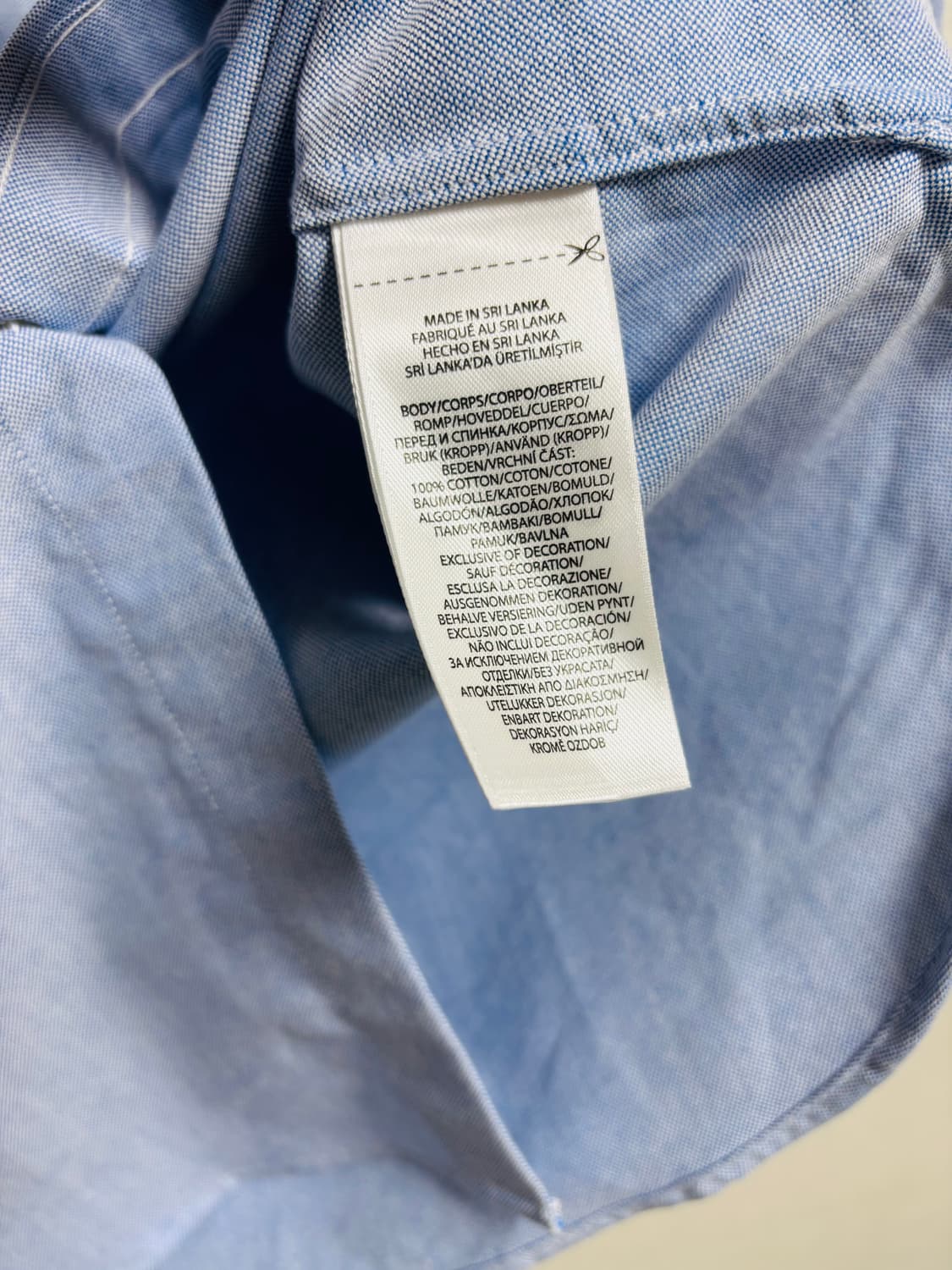 폴로 POLO RALPH LAUREN 배색 카라 옥스포드 셔츠 (새상품) 상품이미지4